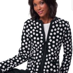 Koi polka dot scrub jacket